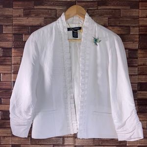 Womens Mason Thomas White Blazer Jacket size 6